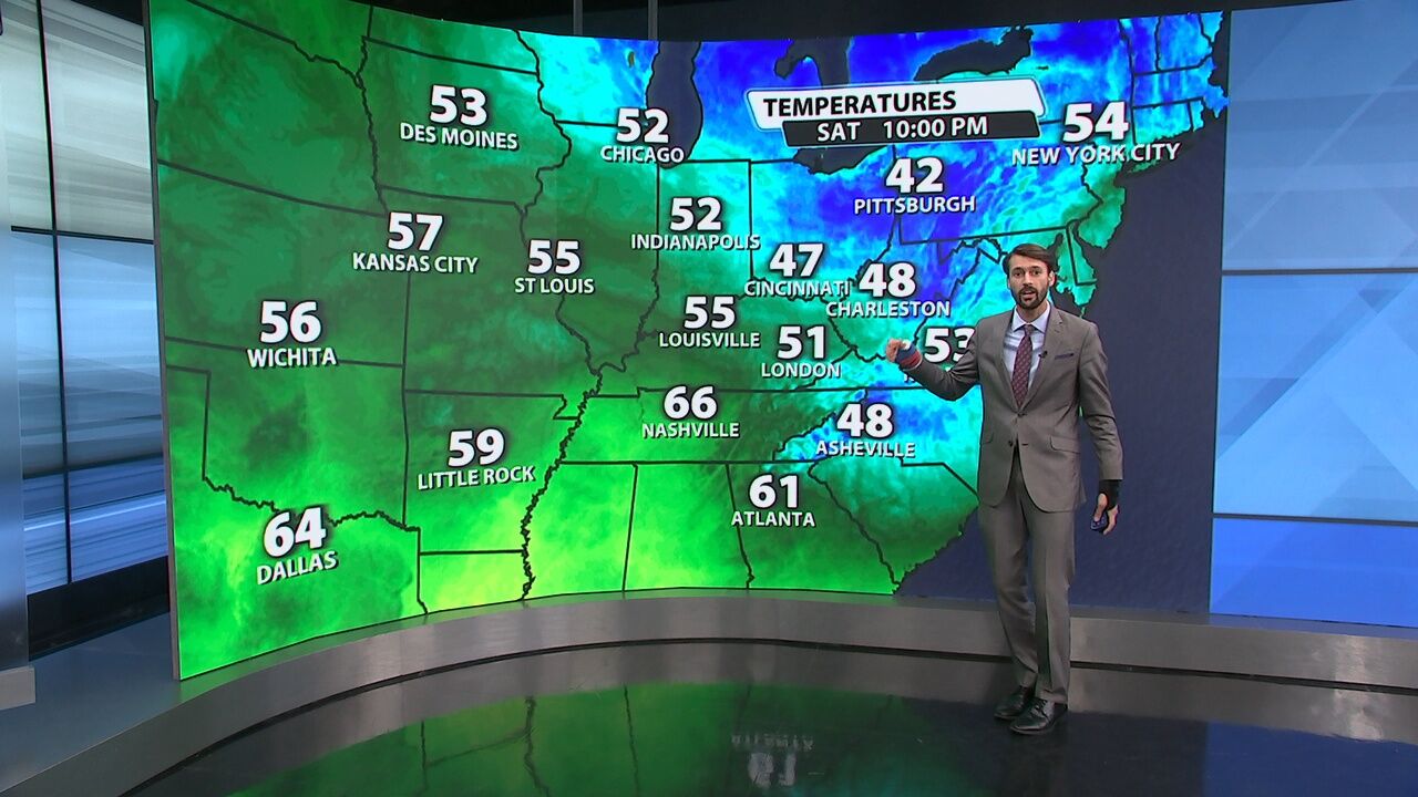 Matthew Wine's Saturday night forecast